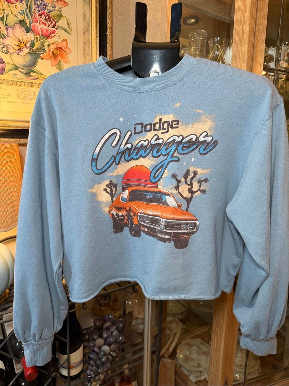 Dodge Charger crop sweatshirt